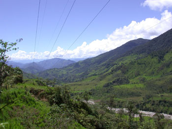 Looking down valley from Tapichalaca towards Valladolid